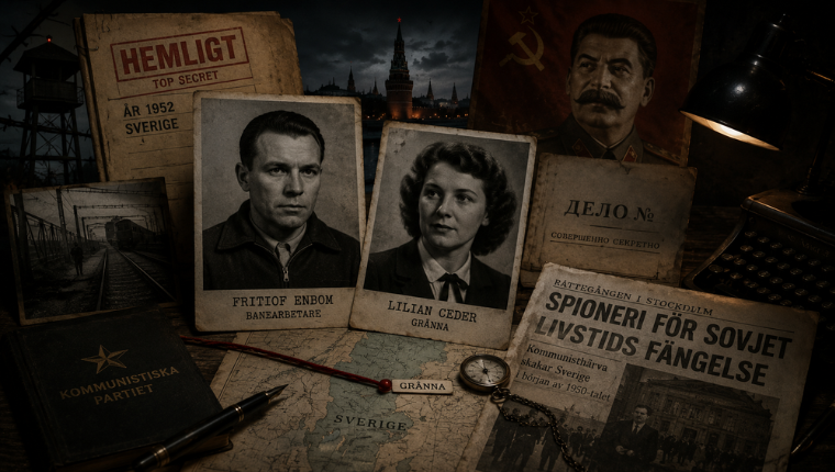Stalin, spioneri og sabotage– om journalisten Fritiof Enbom og Frøken Lilian Ced